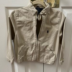 Boys Polo Ralph Lauren Khaki ZIP Up Jacket